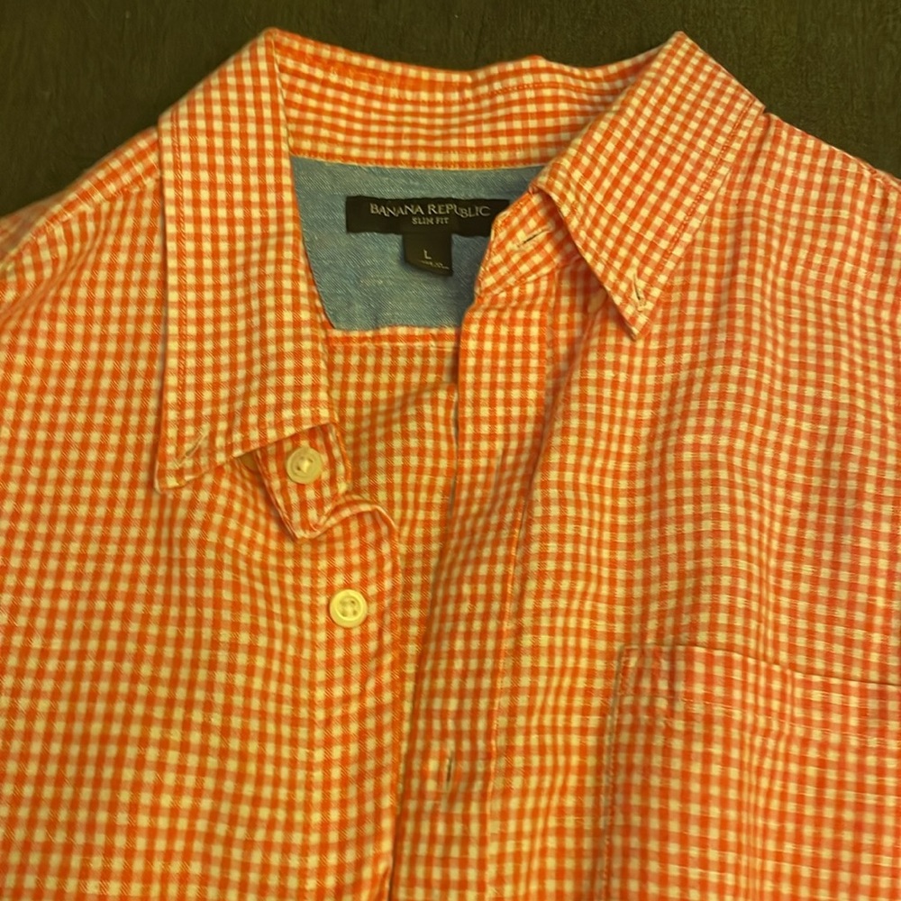 Large Banana Republic linen/cotton long sleeve shirt - Picture 2 of 5